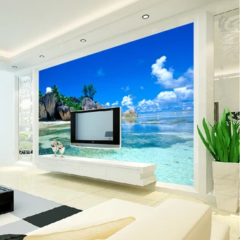 Personalizate 3D Murală Tapet Dormitor Livig Cameră TV, Canapea de Fundal de hârtie de Perete Ocean Sea Beach Fotografie 3D Tapet Decor Acasă