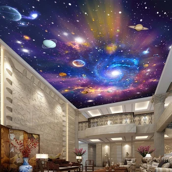 Personalizate 3D Tapet Fotografie Universul Star Galaxy Camera Tavan Suspendat Pictura pe Perete Camera de zi Dormitor Tapet Decor Acasă