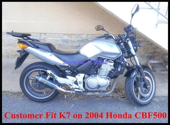 PHULEOVEO din Oțel Inoxidabil Motocicleta Motocicleta de Eșapament Țeavă de Eșapament Link-ul de Țeavă la Mijlocul Conductei pentru GSXR600 GSXR750 K6 K7 CBF500 2004 K8