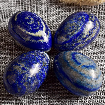 Piatră prețioasă Ou neinstruit Natural lapis lazuli Yoni Ou 45x30MM Dragoste Ouă pentru Kegel Exercițiu de Cristal de Vindecare Reiki