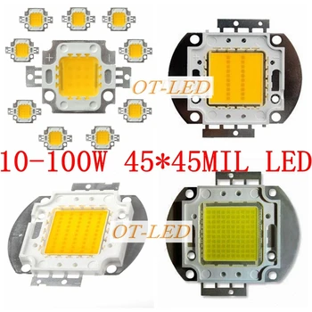 Ping!10BUC/lot 10W 20W 30W 50W 100W 45MIL Alb/Cald Alb/ Emițător LED-uri Chip DIY Lămpi