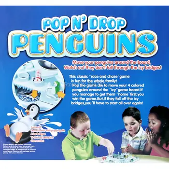 Pinguinii Feriți-vă De a Cădea Prin Gheață Pop 'n Drop Pinguini distracție în familie părinte-copil interactive jucarii educative 2-4 Jucători