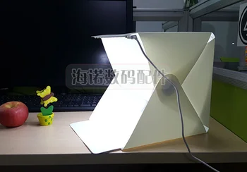 Pliere portabil Studio Difuză Moale Casetă Lightbox Cu LED Lumina Alb-Negru Fotografie de Fundal Studio Foto box cutie de Lumină