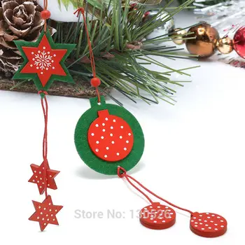 Pom de crăciun Decorare Acasă Stea Inima Ornament Decoratiuni de Craciun pentru Casa si Copaci Eveniment Consumabile Partid 12pc