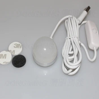 Portabil Mini USB LED mingea bec 5V Lumina 2W Alb/Alb Cald 35mm/45mm Lumini cu magnet și fier pot fi lipite oriunde