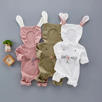 Primăvara Salopetă pentru Copii din Bumbac de Brand Costume pentru Copii Baieti Fete Haine 3 6 9 Luni iepure Drăguț Copil Salopeta de Îmbrăcăminte