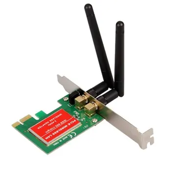 PROMOVARE! Fierbinte PCI Express PCI e 300Mbps IEEE 802.11 b/g/n Wireless placa de Retea WiFi Adapter