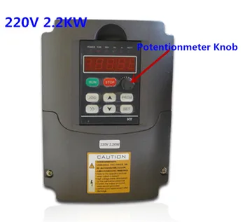 Promovare pentru 2,2 KW 220V AC Frecventa Invertor 400HZ convertizor de frecvență convertizoare de FRECVENȚĂ CU Potențiometru Butonul de AC Invertor