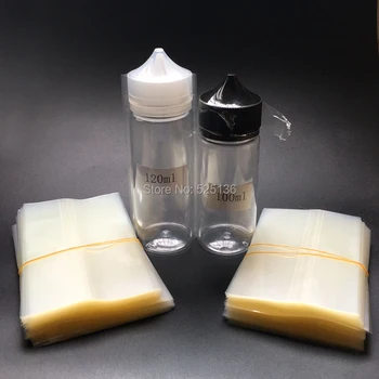 Promovarea Clar PVC Căldură film Shrink Wrap Film pentru dolofan e lichid Flacoane de 15 ml 30 ml 50 ml 60 ml 100ml 120ml psihiatru sigiliu