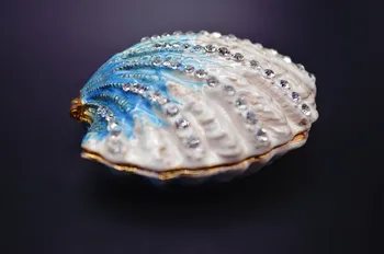 Qifu Nou la Modă Produse de Arta Populara si Artizanat Ocean Scoici în Formă de Lux Decor Acasă Cutii de Bijuterii