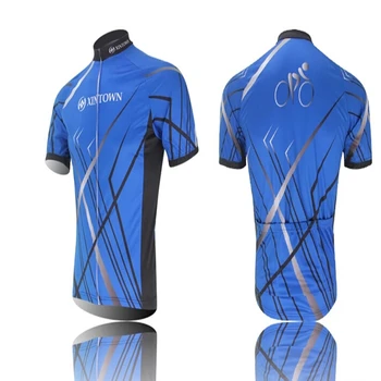 Razele albastre XINTOWN Sportwear Ciclism Tricouri maneca scurta Ciclism îmbrăcăminte de biciclete biciclete jersey sau Ciclism jersey