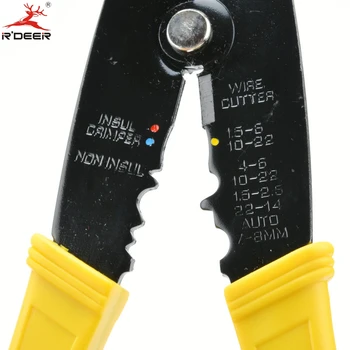 RDEER Automată de Sârmă Stripteuză Multifunctional Clește de Tăiere de 0,2-0,6 mm Cablu Electric Cutter Crimper Stripteuză Instrument de Sertizare