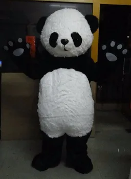 Real figura împușcat un urs panda mascota costum cosplay dimensiune adult transport gratuit