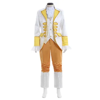 Regele, Prințul Renașterii Medievale Bărbați Costum Cosplay Costum De Top, Pantaloni, Vestă, Cravată Set Complet