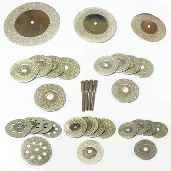 Roata de diamant de slefuire de biți de diamant disc de tăiere dremel accesorii mini ferăstrău set de instrument rotativ slefuire lustruire piatra