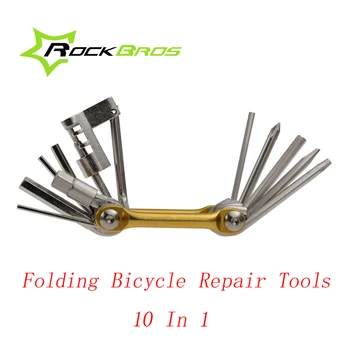 ROCKBROS Multifuncțional de Reparații de Biciclete Pliante Seturi de Scule Trusă Șurubelniță Cheie Lanț Tăietor Portabile Accesorii pentru Biciclete MTB