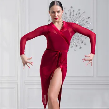 Roșu de dans latino-american rochii femei latino rochie de dans modern costum sexy tango rochii de latino, salsa rochie