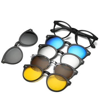 RUISIMO 5 lenes Magnet ochelari de Soare Clip Oglindă Clip pe ochelari de Soare clip pe Bărbați ochelari Polarizati Clip Personalizat baza de Prescriptie medicala Miopie