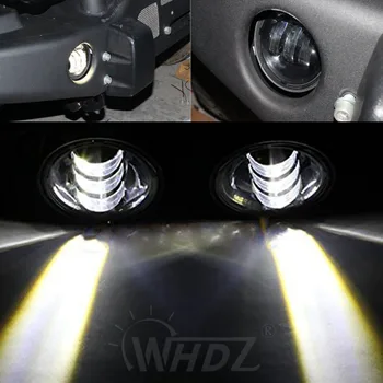 Runda 4 Inch Led Lumina de Ceață Faruri de 30W Proiector lentilă Cu Halo DRL Lampa pentru Jeep Wrangler Dodge Chrysler Bara Fata Lumini