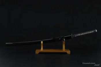 Sabie de Samurai 1095 Oțel Carbon de Lut Temperat Real Japoneze KATANA Full Tang Ras Claritatea Gata de Luptă Pentru Vânzare Clearance-ul