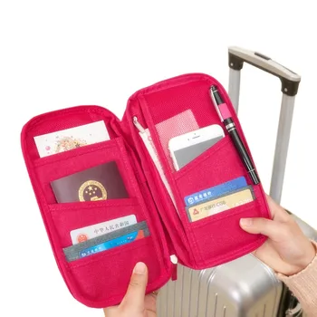 SAFEBET Femei Brand Deținător de Pașaport Multi Buzunare Pachetul de Card Pentru Organizator Card de Credit Protector Cuprinde Documente Card Pack