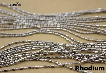 SAUVOO 10buc/lot Rodiu/Aur/Argint Culoare Homar Cleme Mingea Lanț Colier 42cm Pentru Bijuterii DIY pentru a Face Materiale F1386