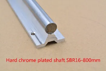 SBR16 șină de ghidare liniare de lungime 800 mm placat cu crom călire hard ax de ghidare pentru CNC 1buc