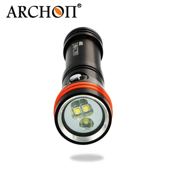 Scufundări Videoclip & Spot de Lumină ARCHON D15VP Alb/Rosu 3pcs LED-uri CREE max. 1300 lumeni 110 / 30 de grade 100M sub apă scufundări lanterna