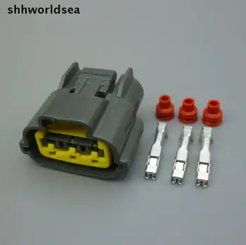 Shhworldsea 10set 3Pin Auto Aprindere bobina plug/ignitor plug,FBT impermeabil electrice de sex Feminin conector plug 6098-0141 pentru Nissan