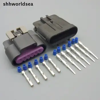 Shhworldsea 2Sets 6 Pin auto senzorul de poziție a clapetei plug Masina impermeabil electrice conector soclu pentru Toyota,buick,VW,etc.