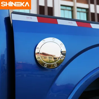 SHINEKA Chrome 3 Culori ABS Combustibil a Capacului Rezervorului de Gaz Usa Capac Ulei Capac Usa Autocolant pentru Ford F150