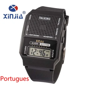 Simplu Vechi Bărbați și Femei Vorbind Ceas Vorbesc spaniola Portugues Electronice Digitale Ceasuri de mana Sport Pentru Nevăzători Elder