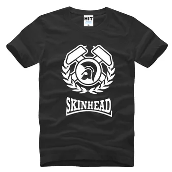 Skinhead Noutate Imprimat Barbati Barbati tricouri tricou 2016 Nou Maneci Scurte O Gât Bumbac Tricou Tricou Camisetas Masculina