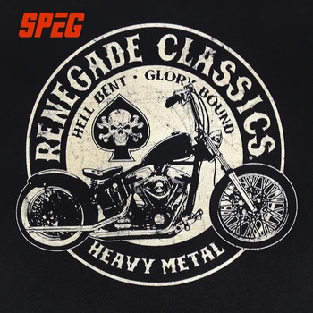 Slava Limitele Motocicleta statele UNITE ale americii Tricou Heavy Metal Bărbați Teuri Echipajului Guler de Sus Maneca Scurta Bumbac Plus Dimensiune T-Shirt Vintage