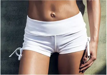 Sport femei Albe pantaloni Scurți Sexy Împinge în Sus Pantaloni scurți iute Uscat Respirabil Sport Fitness Yoga pantaloni Scurți Pentru Femei În timpul Verii S-XL