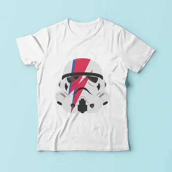 Steaua lui David Bowie Imperial Stormtroope război Design de desene animate amuzant tricou barbati JOLLYPEACH 2018 Vara Nou alb casual Tricou homme