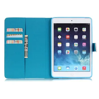Stil carte din Piele PU de Imprimare Model Piele acoperi Caz pentru Apple ipad air caz pentru ipad 5 de Protecție Acoperă Tableta