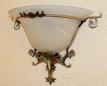 Stil European Cupru LED Lampă de Perete Coridor, Culoar Dormitor Lămpi de Perete
