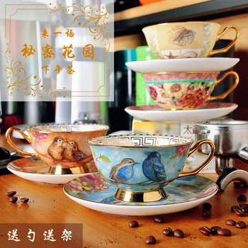 Stil European restabilirea vechi de portelan cana de cafea fel de mâncare se potrivește Britanic ceramice phnom penh după-amiază cesti de ceai