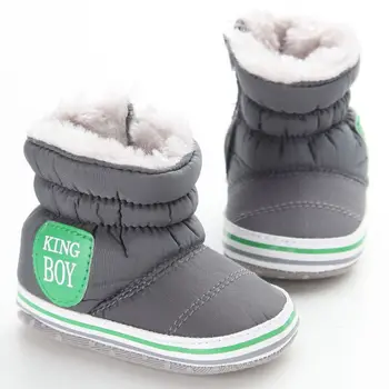 Super Cald Zăpadă de Iarnă Pantofi pentru Copii Cizme Copilul Cald Pantofi pentru Copii Marca Tesatura de Bumbac Cizme Primul Walker 0-18M