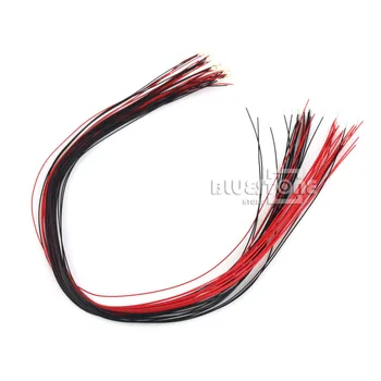 T0603R 20buc Pre-lipite micro litz prin cablu conduce RED Led SMD 0603 NOI