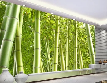 Tapet mural fotografie tapet camera 3d wallpaper peisaj de bambus papel de parede
