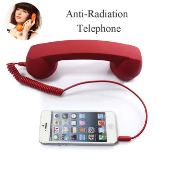 Telefon, căști Anti-Radiații de 3,5 AUX control al volumului pentru căști Anti-Radiații telefon receptor Pentru iPhone4 4S 5 6 Telefon Android