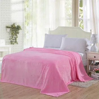 Textile de casa Verde pătură flanel roz gri moale blandets arunca pe Canapea/Pat/Avion/Călătorie/Masina de cămilă mozaic cuvertură de pat solid