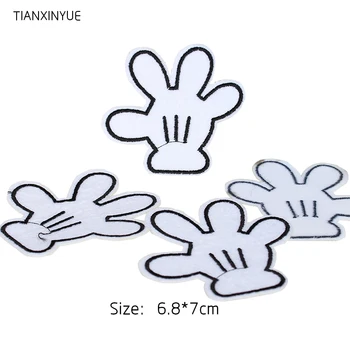 TIANXINYUE Brand Patch-uri 20buc/lot mână de Desene animate patch-uri de călcat pe haine inserați codul materiale adezive autocolante decorative