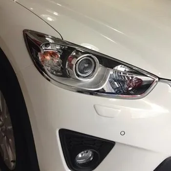 Top de vânzare Pentru Mazda CX-5 CX5 2016 masina frontal, lampa de Lumina detector de cadru stick styling ABS Cromat capac piese de echipare 2 buc