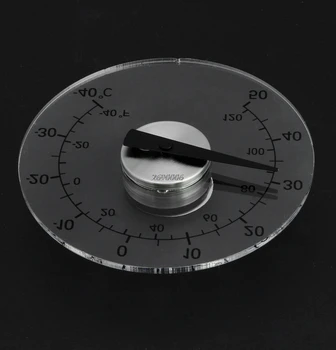 Transparent Circulară În Aer Liber Fereastra Termometru Temperatura Stația Meteo Instrument