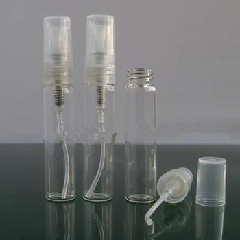 Transport gratuit 1000 x 2 ML din Sticlă Sticla de Parfum, Mini reîncărcabile spray de sticlă, sticlă de 2 ml atomizor