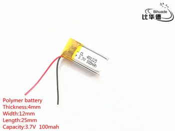 Transport gratuit 1buc/lot 3.7 V 100mAh 401225 Litiu-Polimer LiPo Baterie Reîncărcabilă li-ion Pentru Mp3 PAD