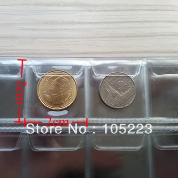 Transport gratuit 20.5*15.2 mm Monedă Comemorativă Carte de Colectare de 10 Pagini 240 De Unități de Monedă Album Monede de Colectare Titularii